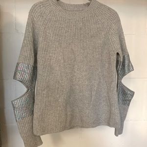 Zoe Jordan Cut Out Detail Knit Sweater